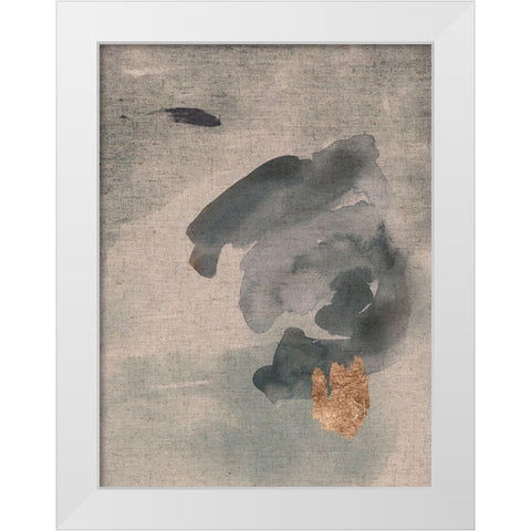 Watercolor on Linen I White Modern Wood Framed Art Print by Green, Jacob