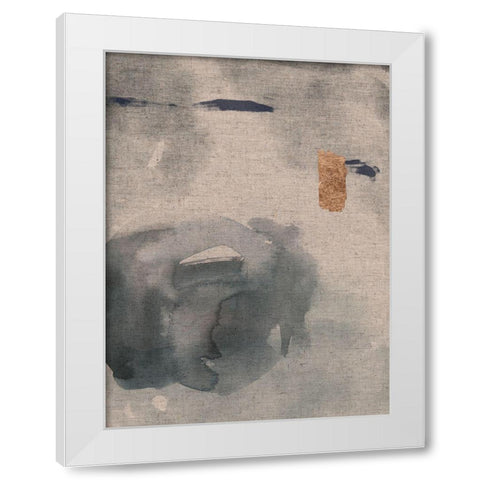 Watercolor on Linen II White Modern Wood Framed Art Print by Green, Jacob