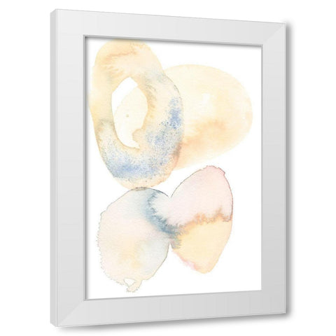 Soft Hued I White Modern Wood Framed Art Print by Moore, Regina