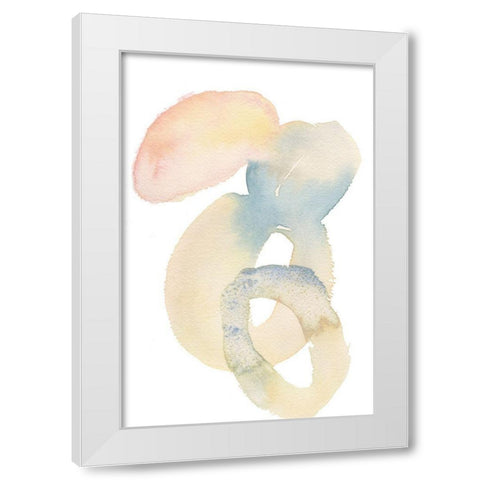 Soft Hued II White Modern Wood Framed Art Print by Moore, Regina