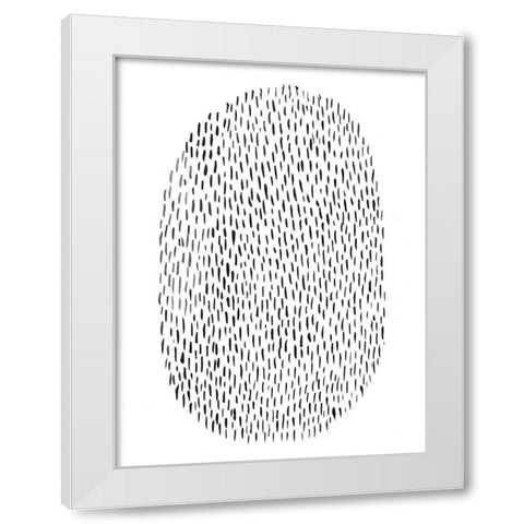 Unpretentious I White Modern Wood Framed Art Print by Moore, Regina