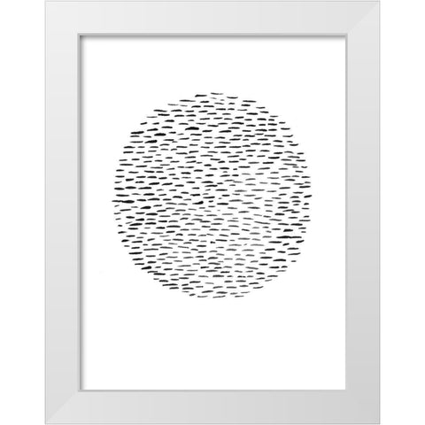 Unpretentious IV White Modern Wood Framed Art Print by Moore, Regina