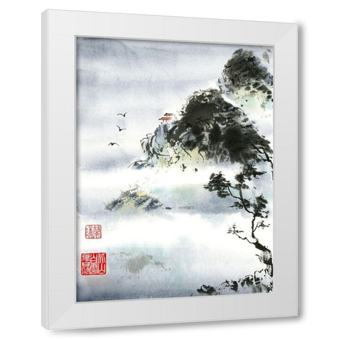 My Retreat White Modern Wood Framed Art Print by Rae, Nan