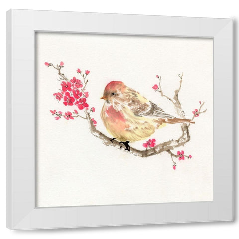 All Puffed Up White Modern Wood Framed Art Print by Rae, Nan
