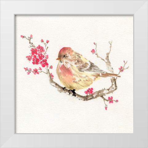 All Puffed Up White Modern Wood Framed Art Print by Rae, Nan