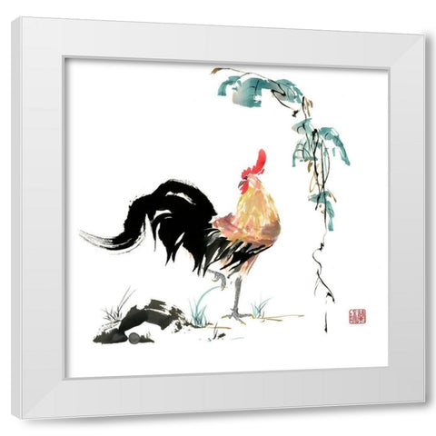 Surveying the Kingdom White Modern Wood Framed Art Print by Rae, Nan