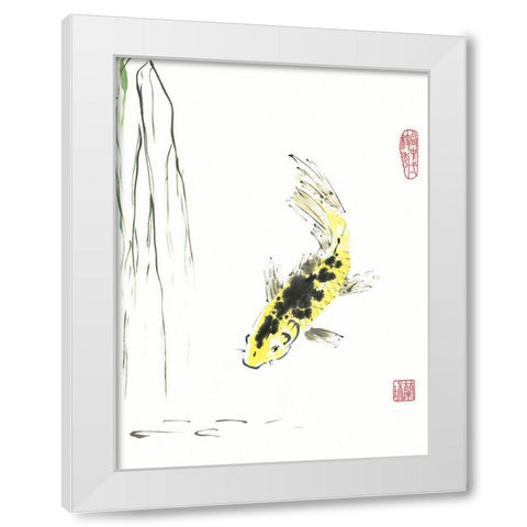 Determined White Modern Wood Framed Art Print by Rae, Nan