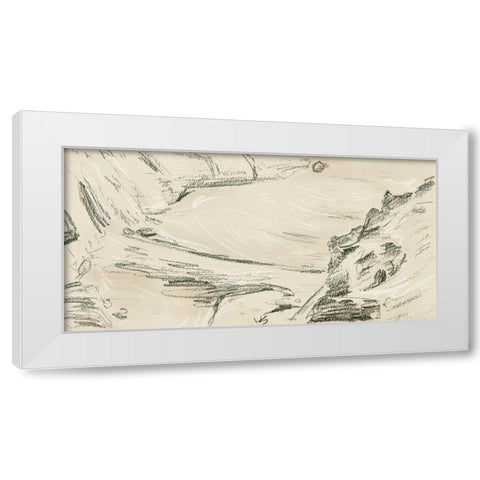 The Secret Island II White Modern Wood Framed Art Print by Wang, Melissa