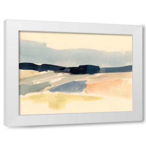 Horizon Swash II White Modern Wood Framed Art Print by Barnes, Victoria