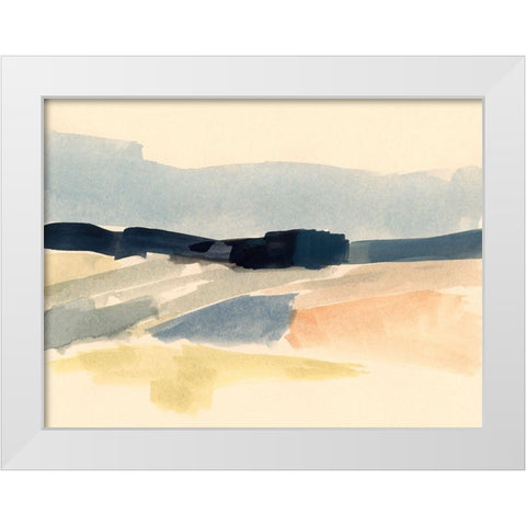 Horizon Swash II White Modern Wood Framed Art Print by Barnes, Victoria