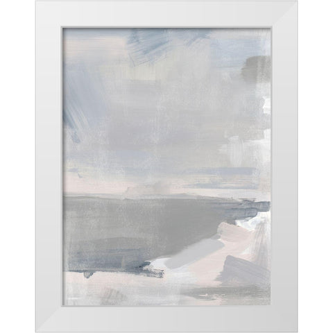 Neutral Lake Bed I White Modern Wood Framed Art Print by Parker, Jennifer Paxton