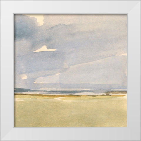 Distant Boundary I White Modern Wood Framed Art Print by Barnes, Victoria