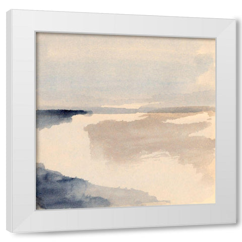 Inky View III White Modern Wood Framed Art Print by Barnes, Victoria