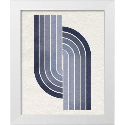 Isometria II White Modern Wood Framed Art Print by Barnes, Victoria