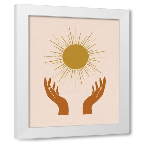 Celestial Reach I White Modern Wood Framed Art Print by Barnes, Victoria