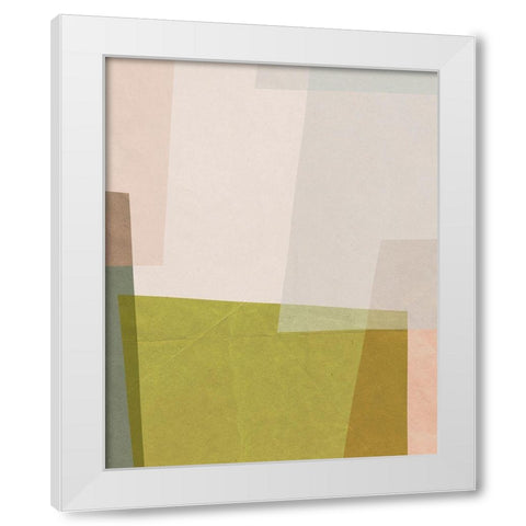 Overlapping Planes I White Modern Wood Framed Art Print by Barnes, Victoria