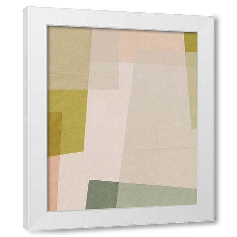 Overlapping Planes II White Modern Wood Framed Art Print by Barnes, Victoria