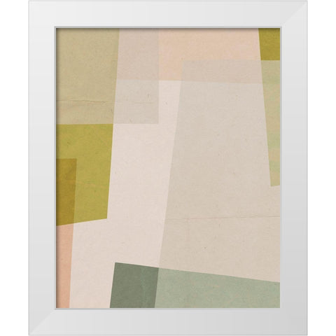 Overlapping Planes II White Modern Wood Framed Art Print by Barnes, Victoria