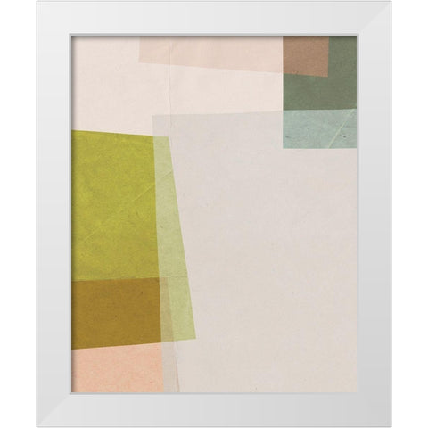 Overlapping Planes IV White Modern Wood Framed Art Print by Barnes, Victoria