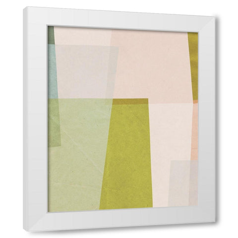 Overlapping Planes VI White Modern Wood Framed Art Print by Barnes, Victoria