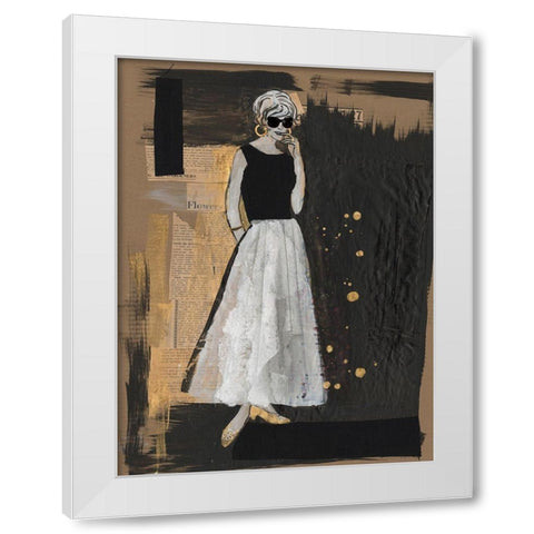 Glamour I White Modern Wood Framed Art Print by Longley, Alicia