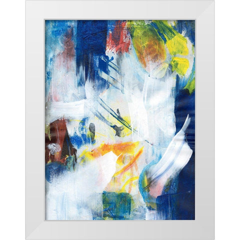Cooler Days II White Modern Wood Framed Art Print by Combs, Joyce