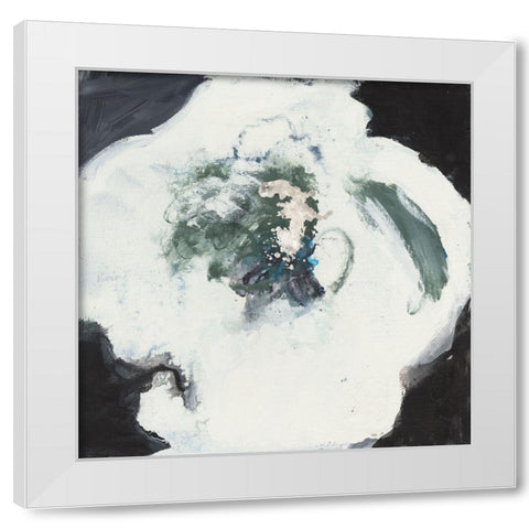 Happy Flower II White Modern Wood Framed Art Print by Combs, Joyce