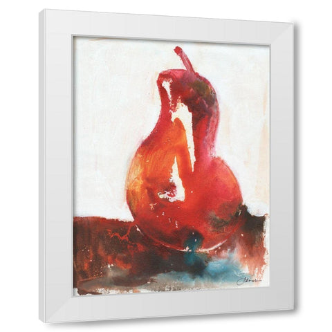 Optimistic I White Modern Wood Framed Art Print by Combs, Joyce