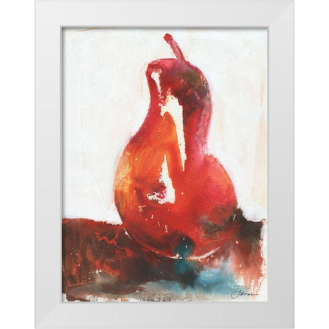 Optimistic I White Modern Wood Framed Art Print by Combs, Joyce