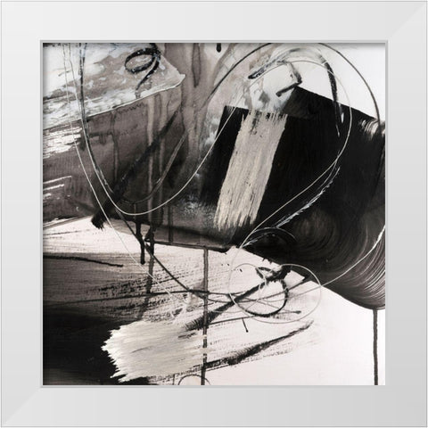 Contemporary III White Modern Wood Framed Art Print by Combs, Joyce