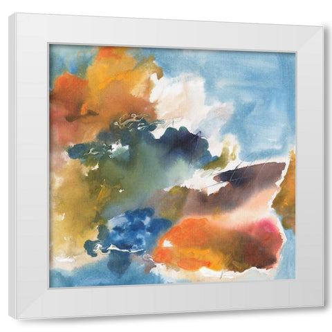 Friendships  I White Modern Wood Framed Art Print by Combs, Joyce