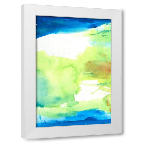 Southern Bliss I White Modern Wood Framed Art Print by Combs, Joyce