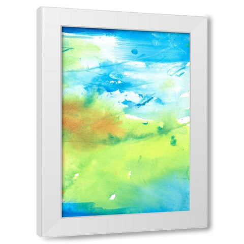 Southern Bliss II White Modern Wood Framed Art Print by Combs, Joyce