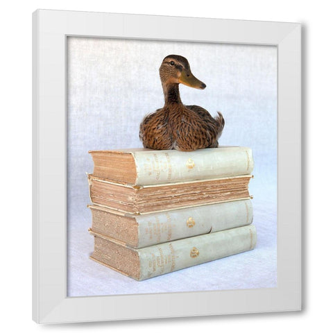 Tania Soderman Books I White Modern Wood Framed Art Print by Soderman, Tania