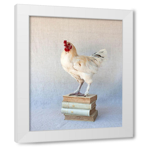 Tania Soderman Books IV White Modern Wood Framed Art Print by Soderman, Tania