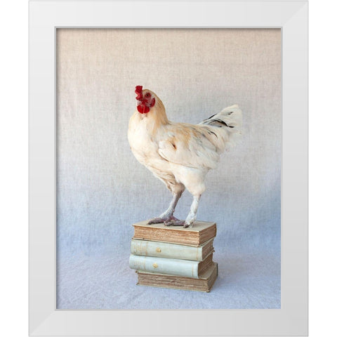 Tania Soderman Books IV White Modern Wood Framed Art Print by Soderman, Tania