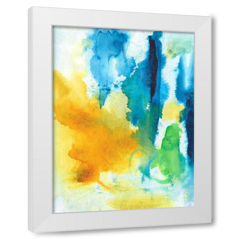 Summer Skies II White Modern Wood Framed Art Print by Combs, Joyce
