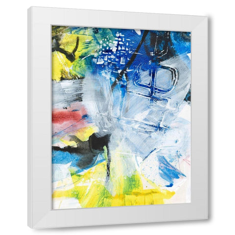 Step Out II White Modern Wood Framed Art Print by Combs, Joyce