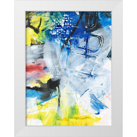 Step Out II White Modern Wood Framed Art Print by Combs, Joyce