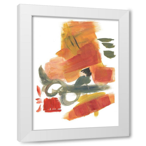 Breaking Out II White Modern Wood Framed Art Print by Combs, Joyce