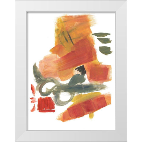 Breaking Out II White Modern Wood Framed Art Print by Combs, Joyce