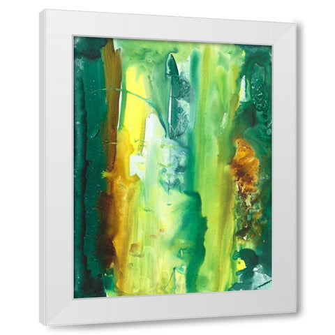 The Falls I White Modern Wood Framed Art Print by Combs, Joyce
