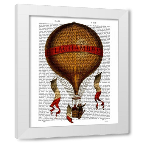La Chambre White Modern Wood Framed Art Print by Fab Funky