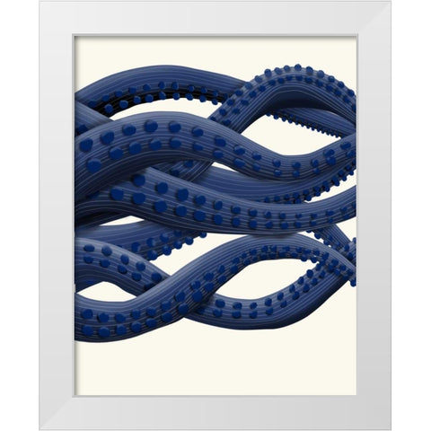 Giant Octopus Tentacles a White Modern Wood Framed Art Print by Fab Funky