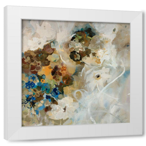 French Flowers White Modern Wood Framed Art Print by Maas, Jodi