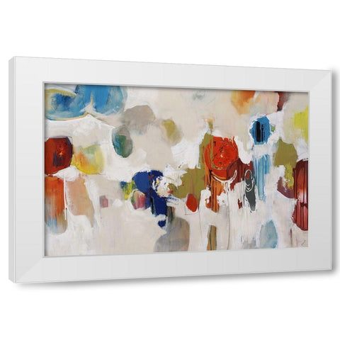Gum Drop White Modern Wood Framed Art Print by Edmunds, Sydney