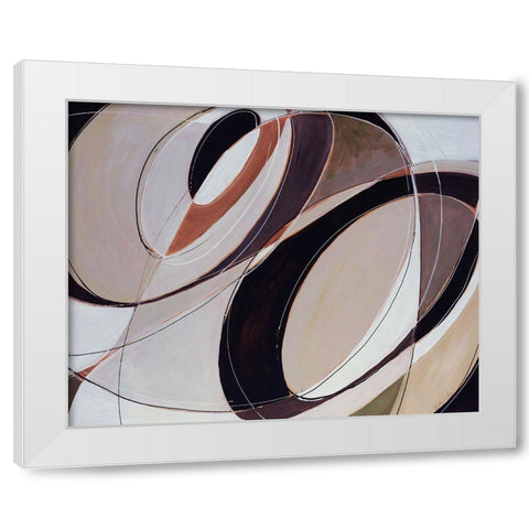 Modern Times White Modern Wood Framed Art Print by Edmunds, Sydney