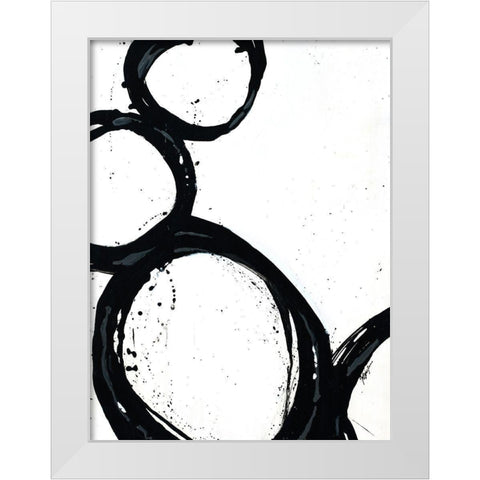 Somer Saults I White Modern Wood Framed Art Print by Douglass, Farrell