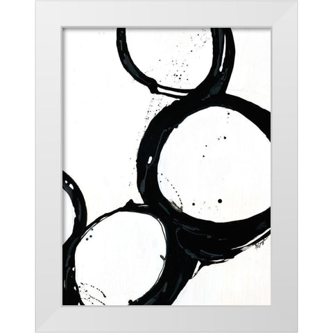 Somer Saults III White Modern Wood Framed Art Print by Douglass, Farrell