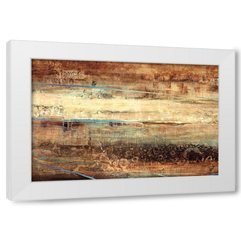 Subterranean Blues White Modern Wood Framed Art Print by Douglass, Farrell
